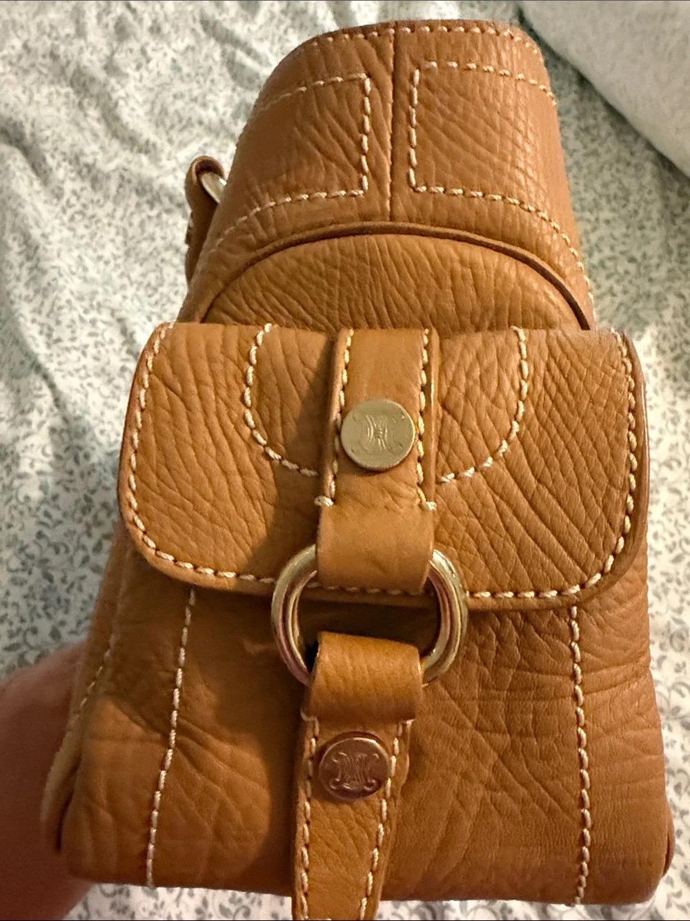 Celine Bum bag Tan Leather Satchel Handbag - Women Bags
